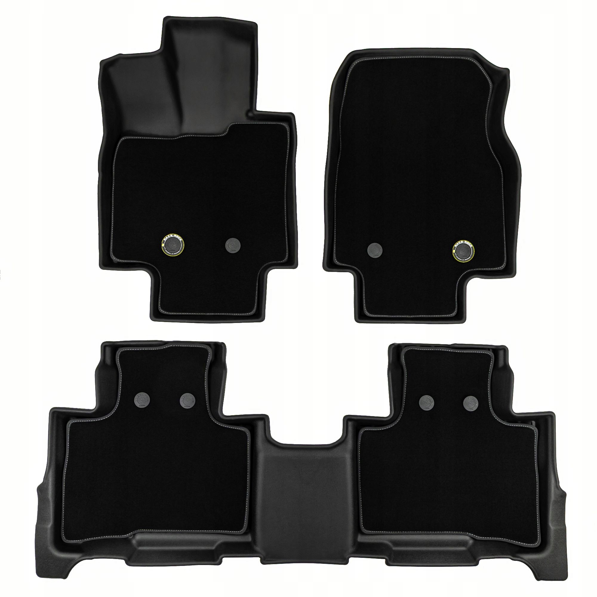 Koberce do auta 2v1 Race Rock pre Toyota Highlander IV od roku 2019