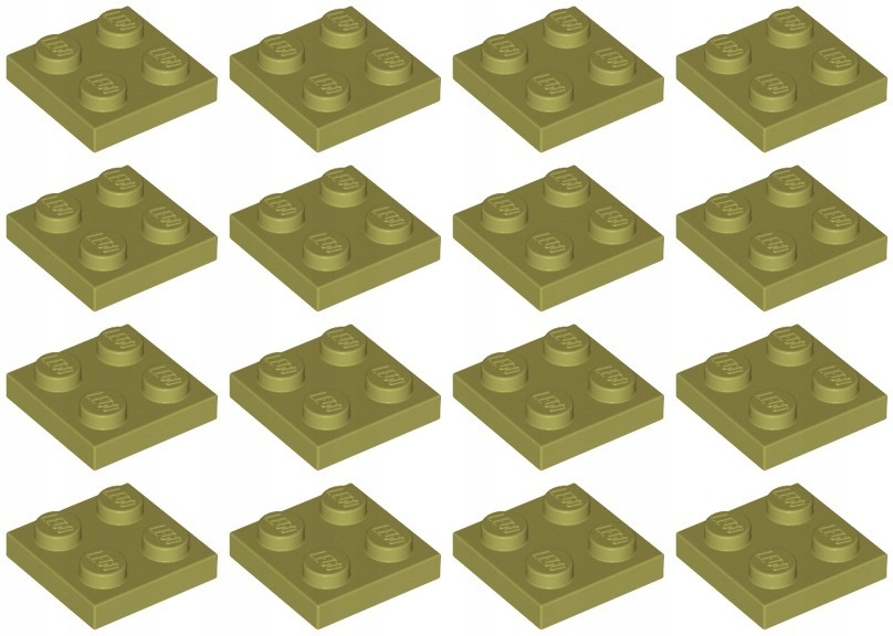 

Lego 3022 Płytka 2x2 oliwkowa Nowa (10g) 16 szt.