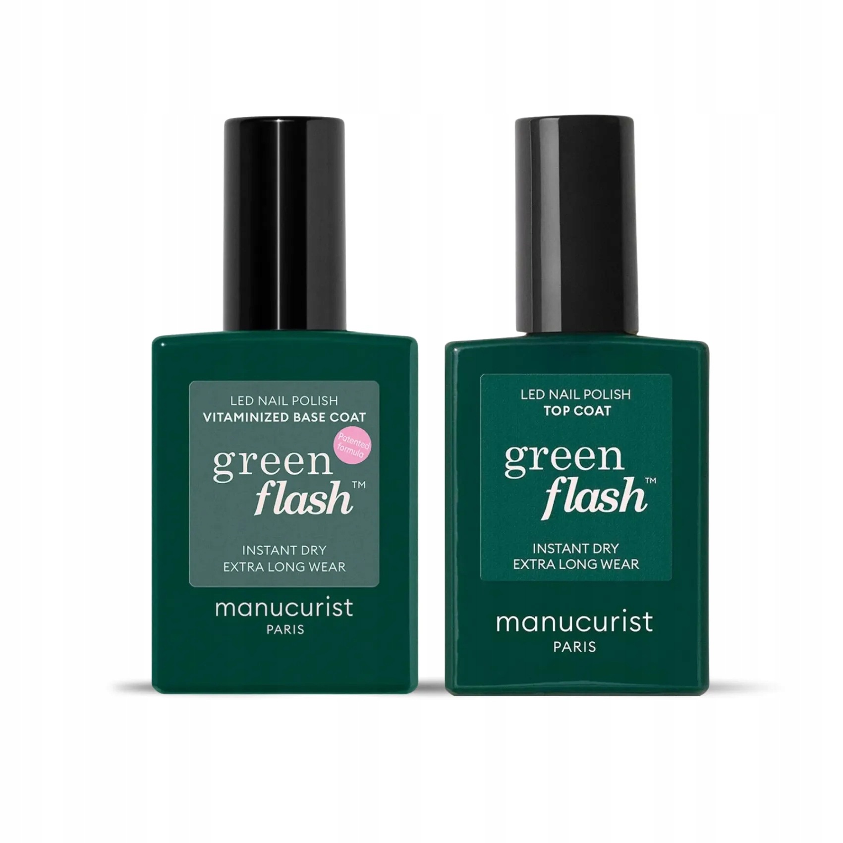 Manucurist sada Green Flash Top Coat Vitamínová báze