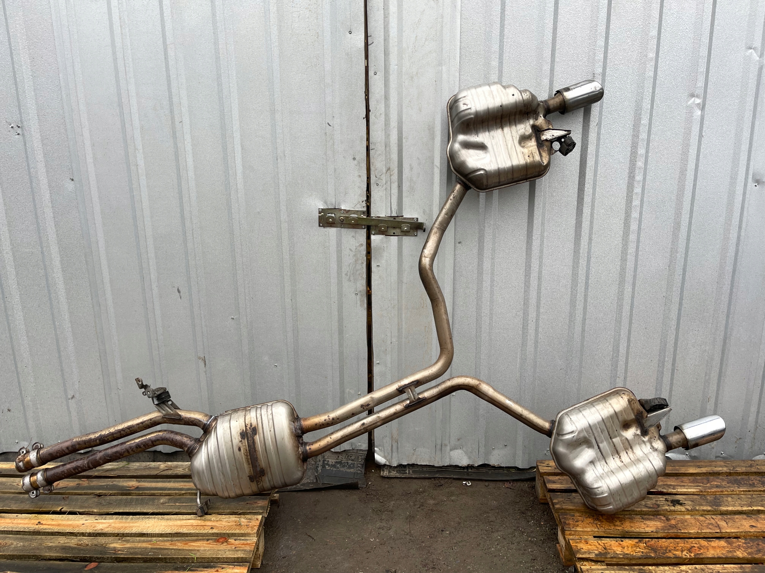 pipe exhaust TLUMIKI KOMPLET A6 C7 4G0253411C