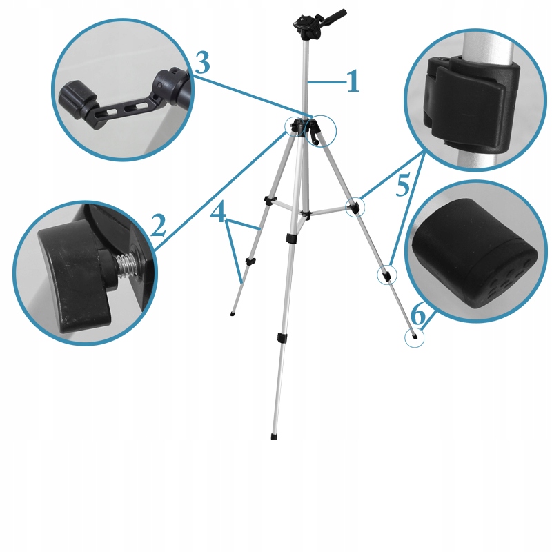 STATYW DO LASERÓW BUDOWLANYCH POZIOMIC 128cm Model W345