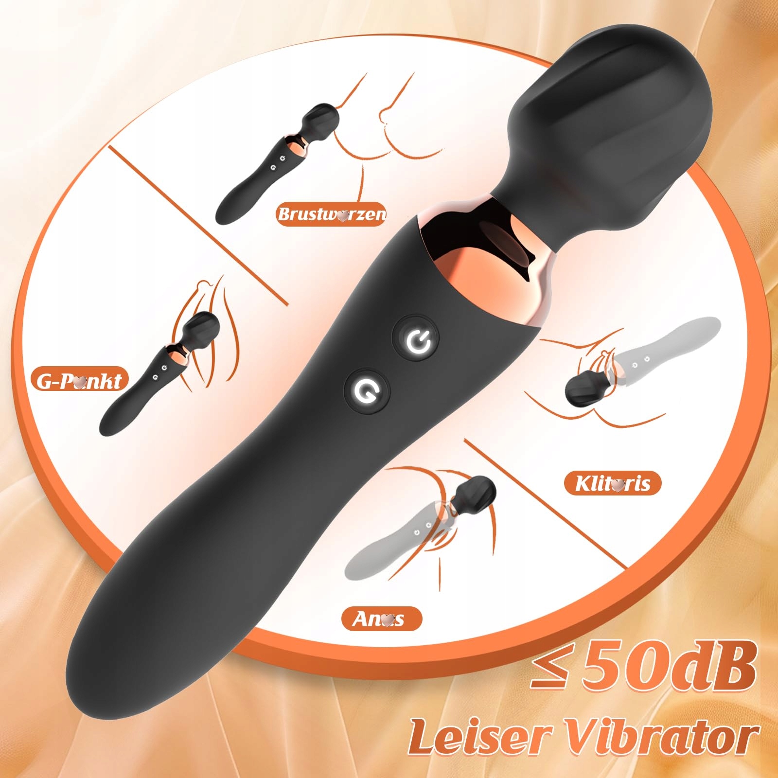 DYNAVIGOR Wibrator Dla Kobiet i Par Z 12 Trybami Silikonowy Masażer — miniatura 6