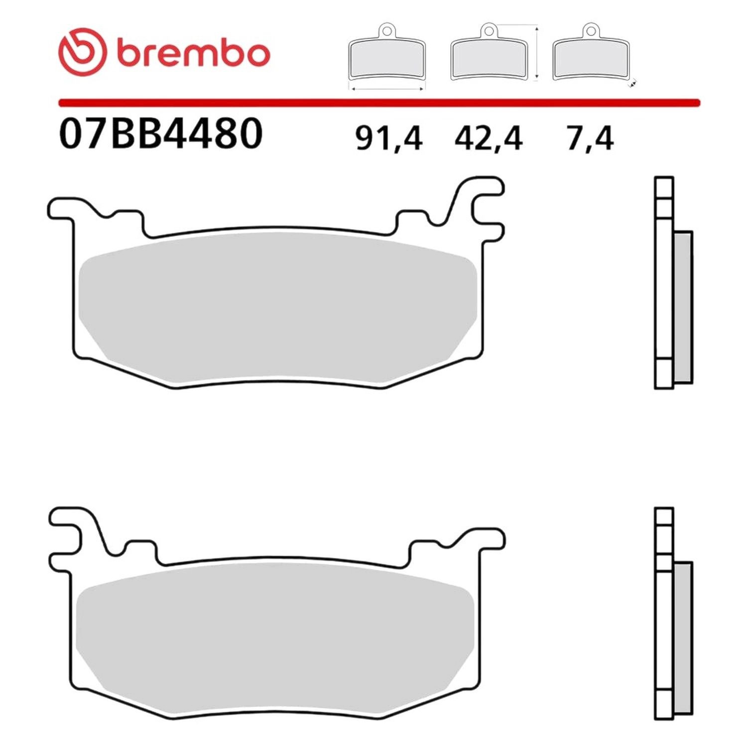 Brembo 2026/06 Brzdové Doštičky Road Off Road Genuine Sinter (spekaný Kov)