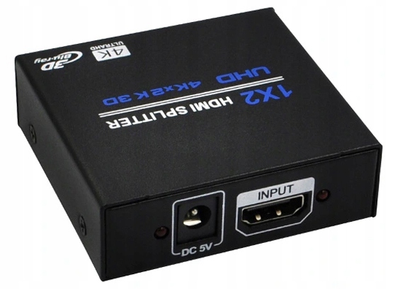 SPLITTER HDMI 1x2 ROZDZIELACZ 4K*2K FULLHD 4K UHD Model WW411013