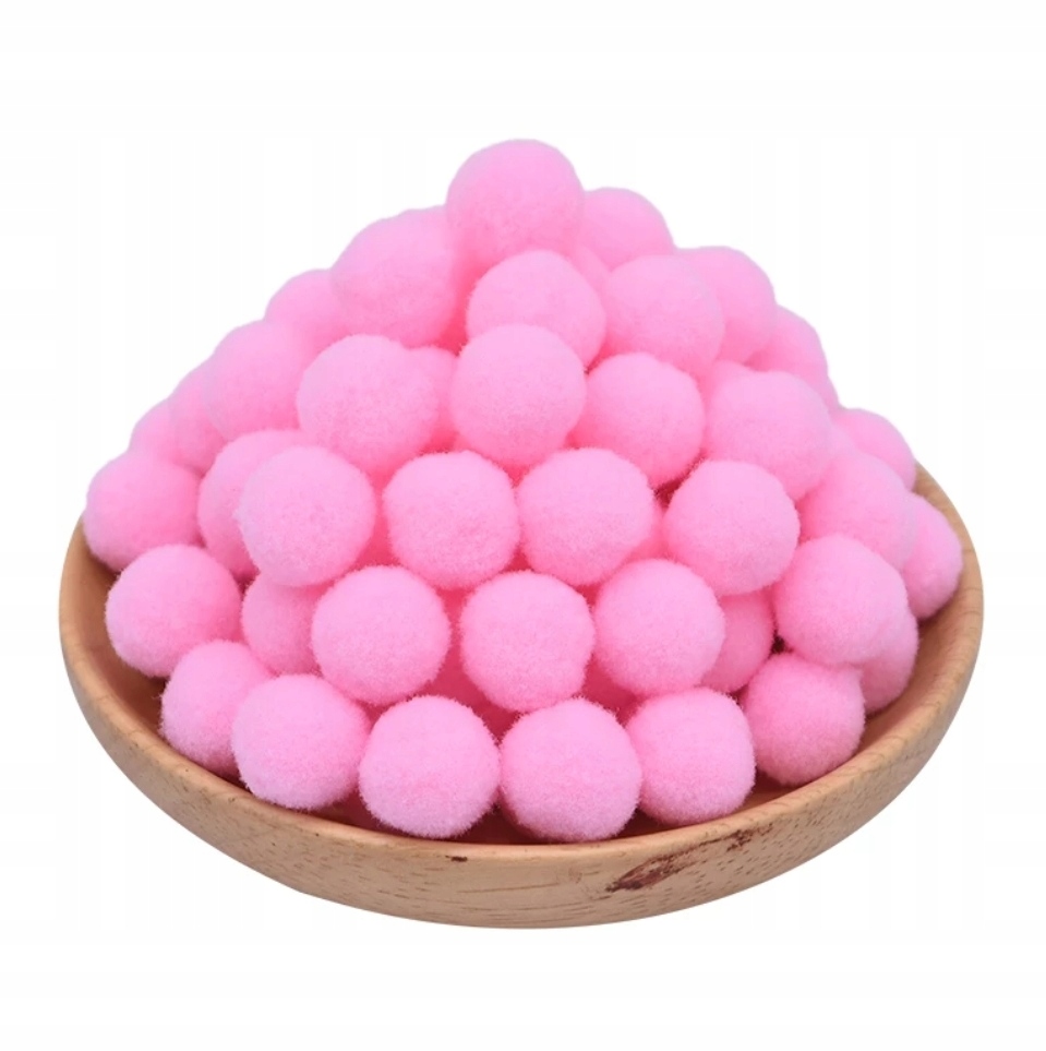 

Różowe Pompony 1 CM 20 szt pompon