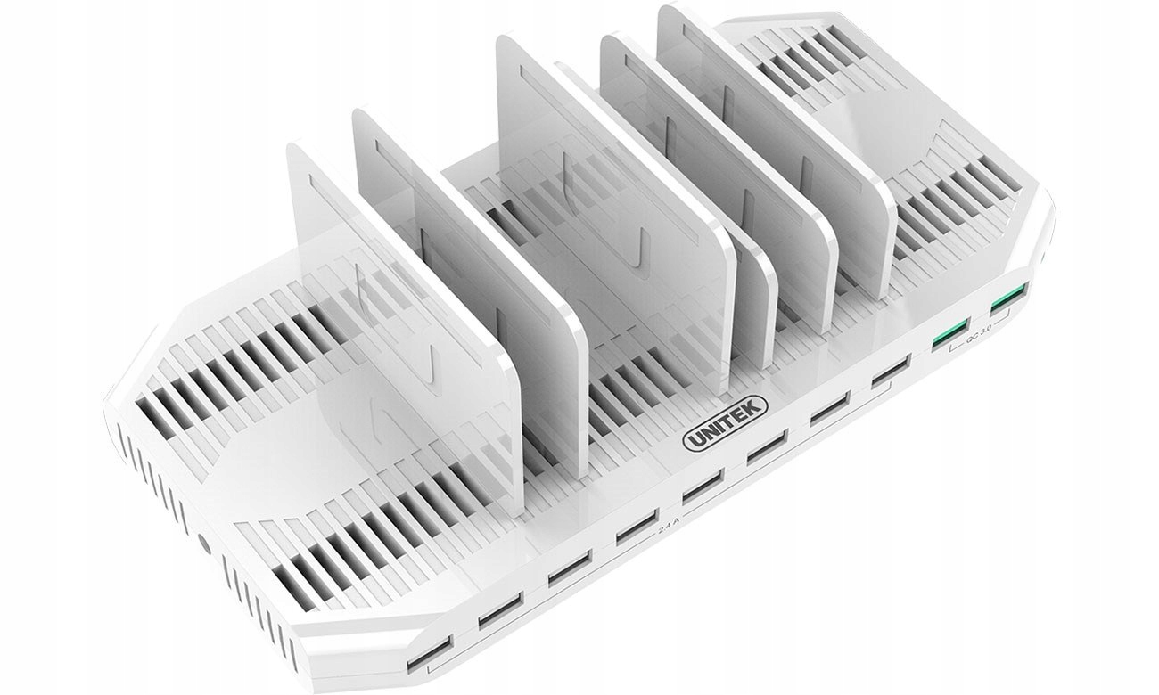 Unitek Stacja Ładująca 10X Usb Z QC3.0, Y-2190A