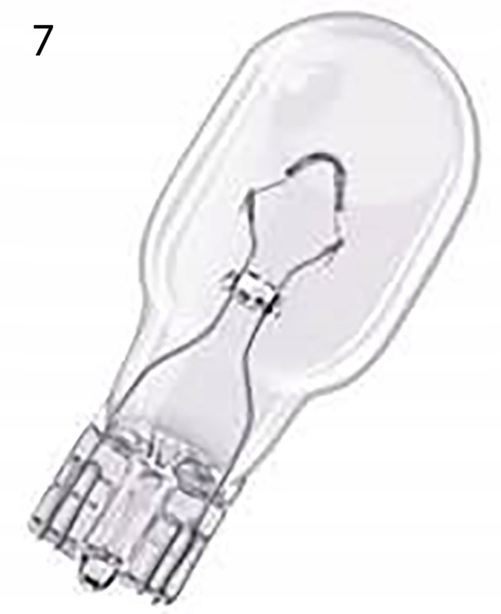 Żarówka Samochodowa W16W W2,1X 9,5D 12V Luz