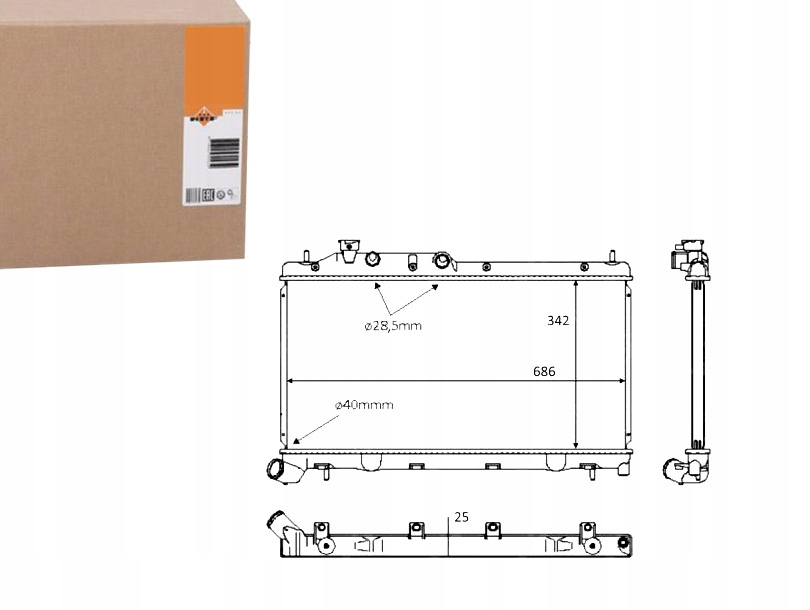 NRF CHŁODNICA SILNIKA NRF, 58385