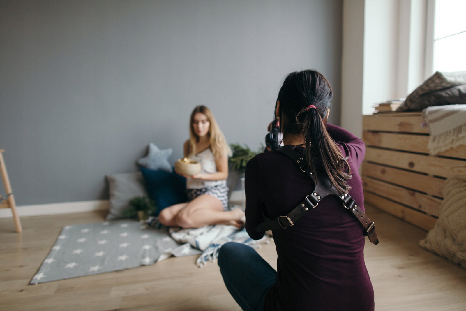 Szelki fotograficzne skórzane CH. model “PENN” Model PENN