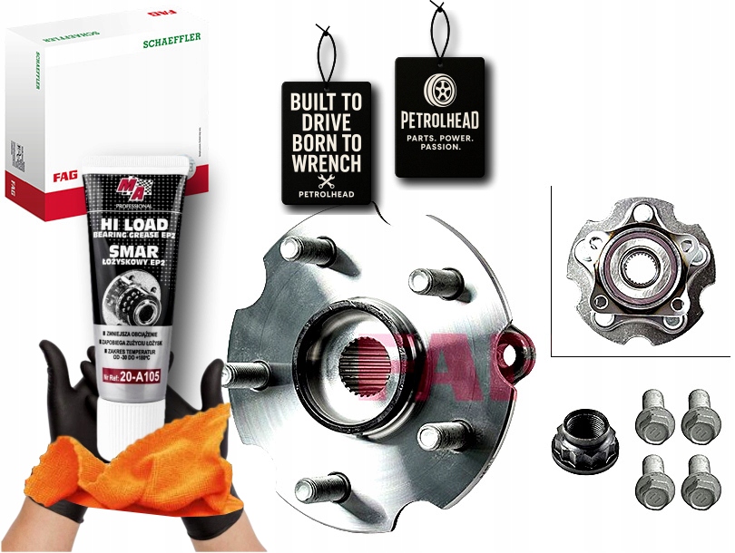 Sada Ložiska Kola S Nábojem Zadní Lexus Hs Nx Toyota C #Petrolhead Pro+ Kit7