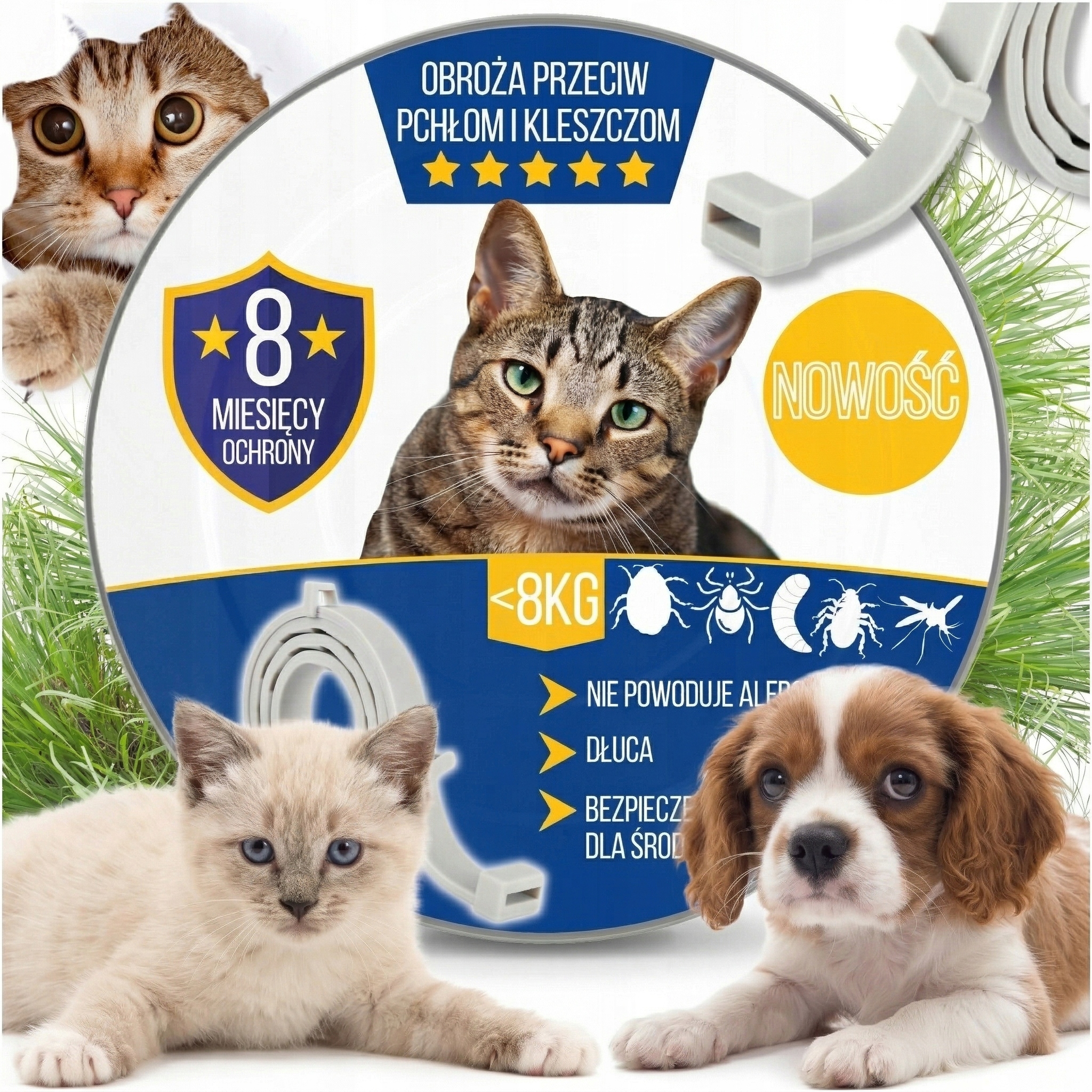 Obojek Proti Klíšťatům A Blechám Pro Psa Proti Klíšťatům 8 Měsíců