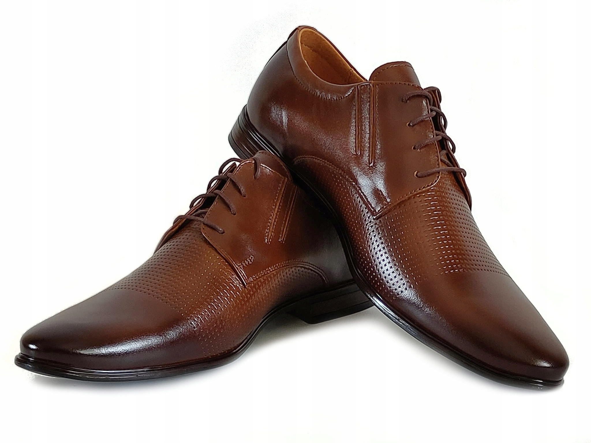 482 společenské boty Polské hnědé 36 Kůže