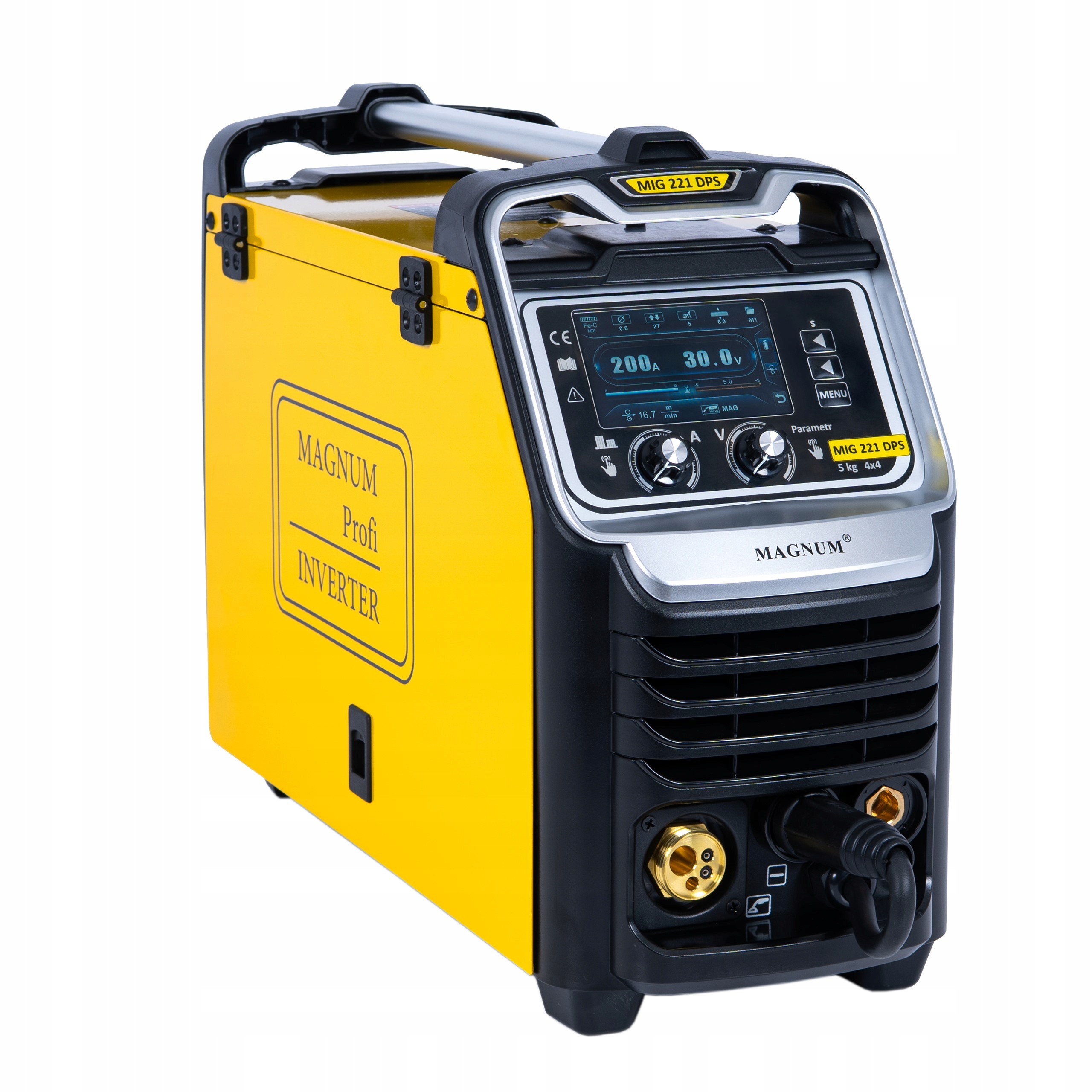 Półautomat spawalniczy Magnum Mig 221 Dual Puls Synergia 4x4 Mma 200A/60%