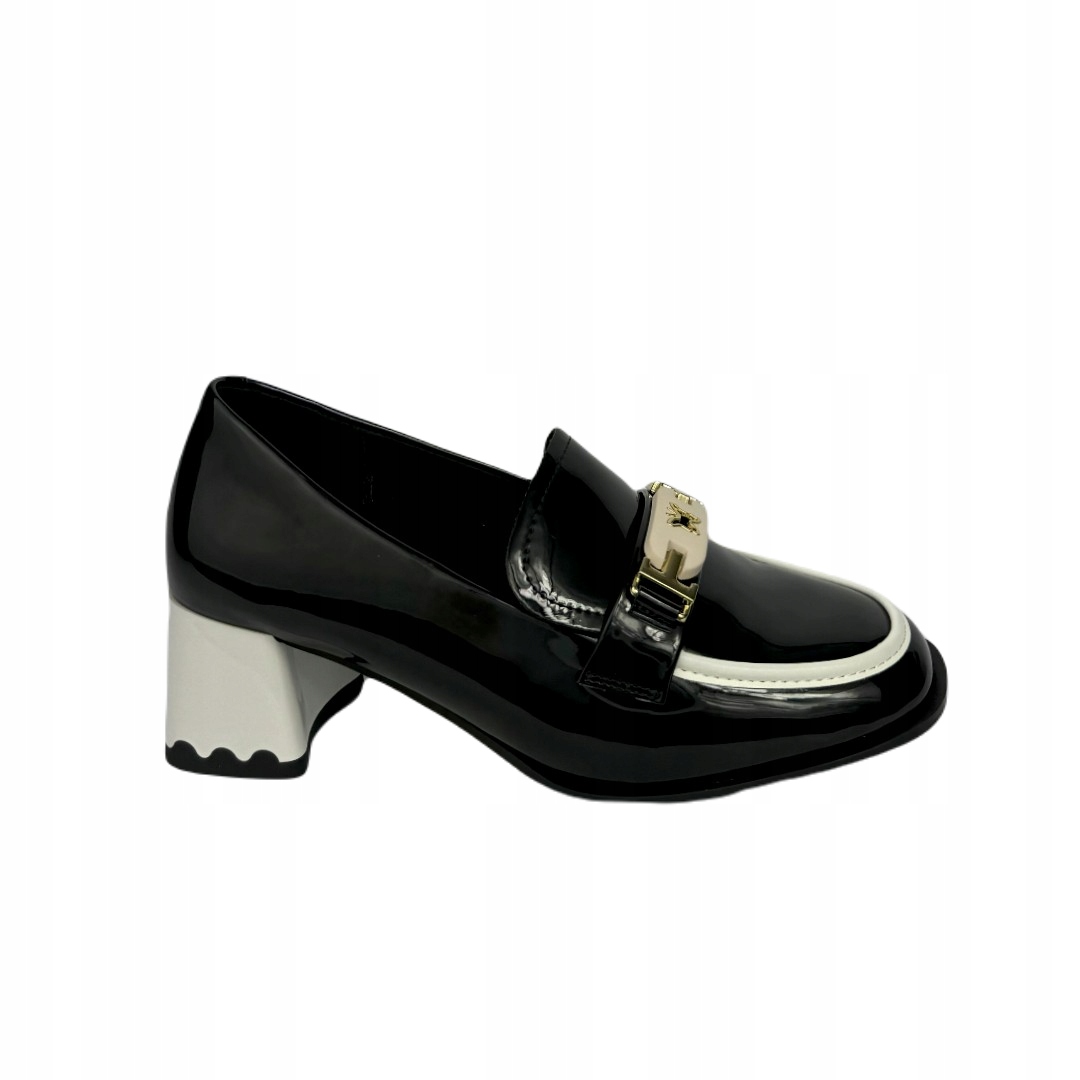 Dámské polobotky Artiker 55C1002 Černo-béžové 38, Černá