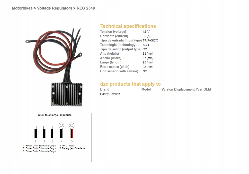 Dze Regulátor Napätia Harley-davidson (ESR851) ()