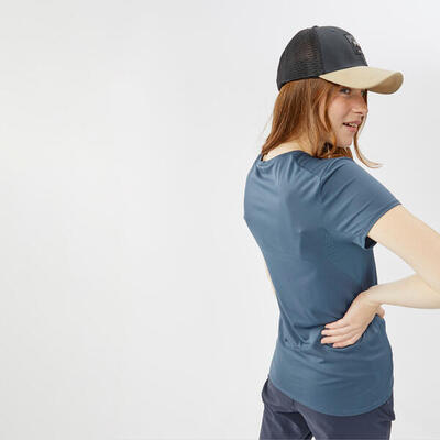 Koszulka turystyczna damska z krótkim rękawem Quechua MH100 Rozmiar S