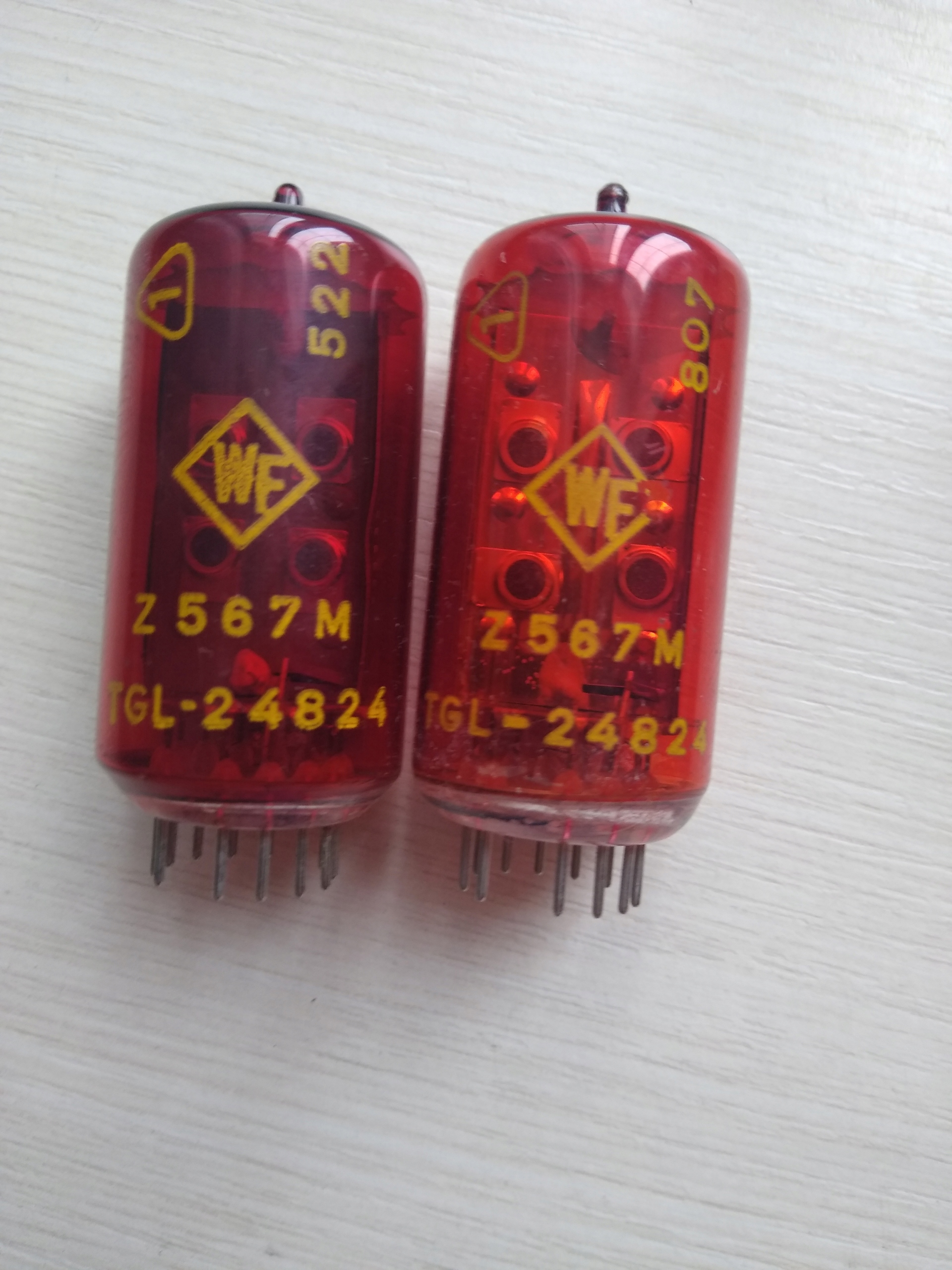 Nixie лампы, красный Z567M RFT, термометр, лофт