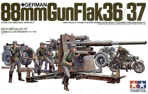 Tamiya Německý 88mm kanón Flak 36,37