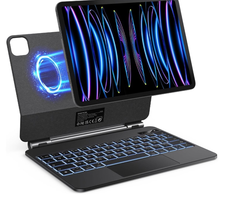 Omoton Pouzdro na klávesnici pro iPad Air 6 11" 2024, iPad Pro 11 4/3/2/1 Gen