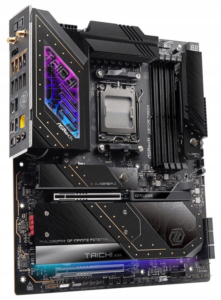 ASRock X870E Taichi Amd X870E AM5 4x DDR5 DIMM 4x M.2 Hdmi Usb-