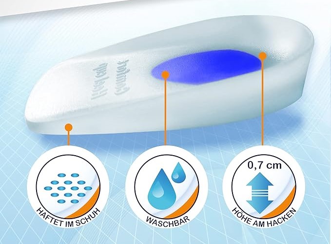 Wkładka pod pięte do butów miękka 35-39 "S" YOGA MEDIC Kod producenta 35-39 S