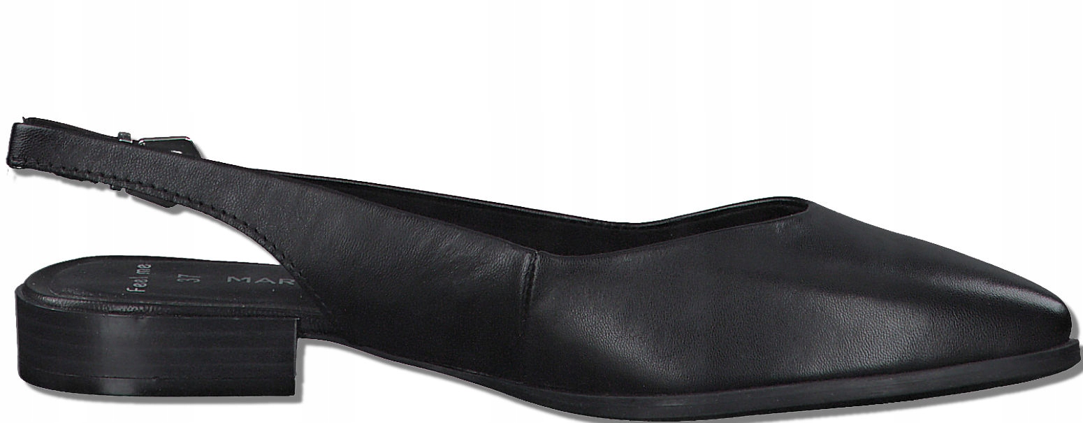 Czarne balerinki z odkrytą piętą Marco Tozzi r40 Model 29408-28