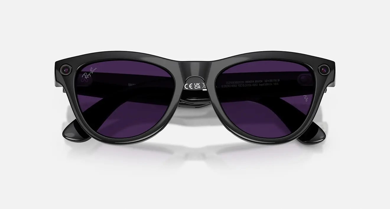 Ray-Ban Meta Skyler (Gen 2) Shiny Black Clear /Amethyst Transitions