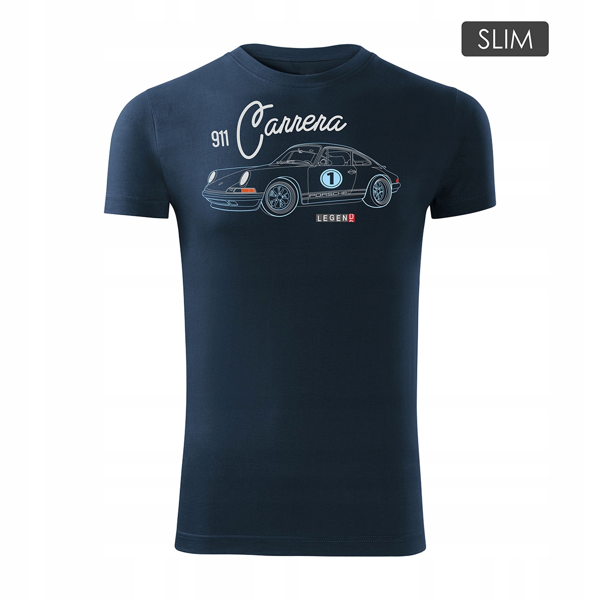 

Koszulka z samochodem Porsche Carrera 911 Slim