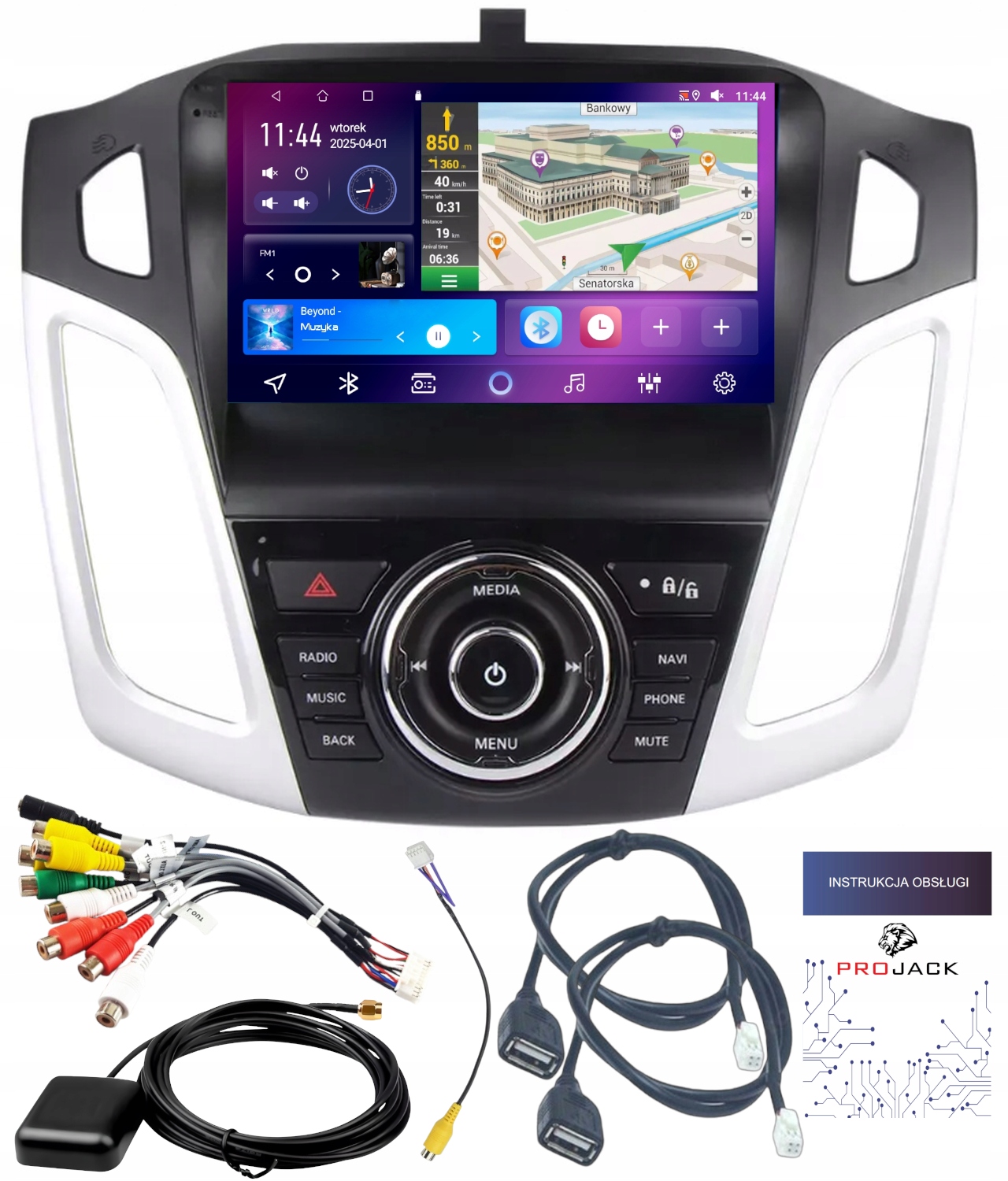 Autorádio Android Navigácia Ford Focus 3 2010-2019 Carplay 4/64GB