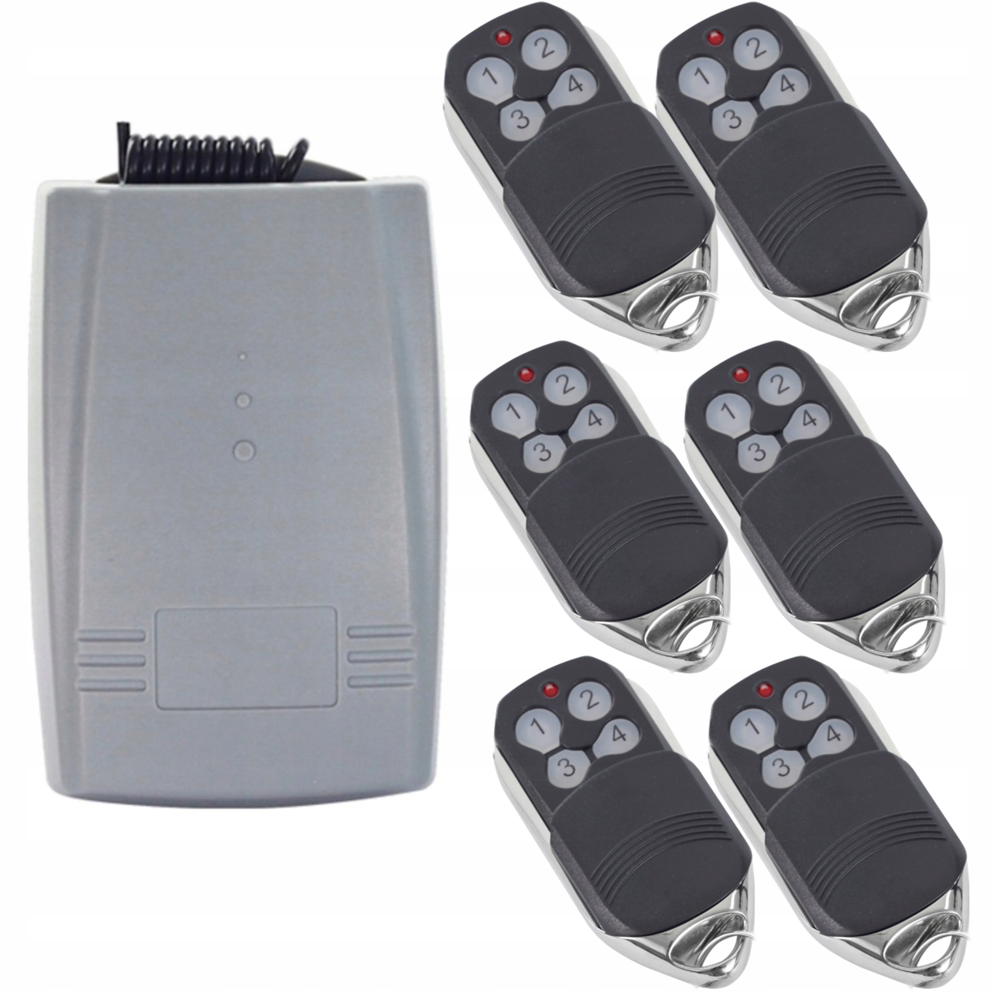 Sada 6 diaľkových ovládačov plus univerzálny rádioprijímač 433 MHz KeeLoq. Diaľkový Ovládač