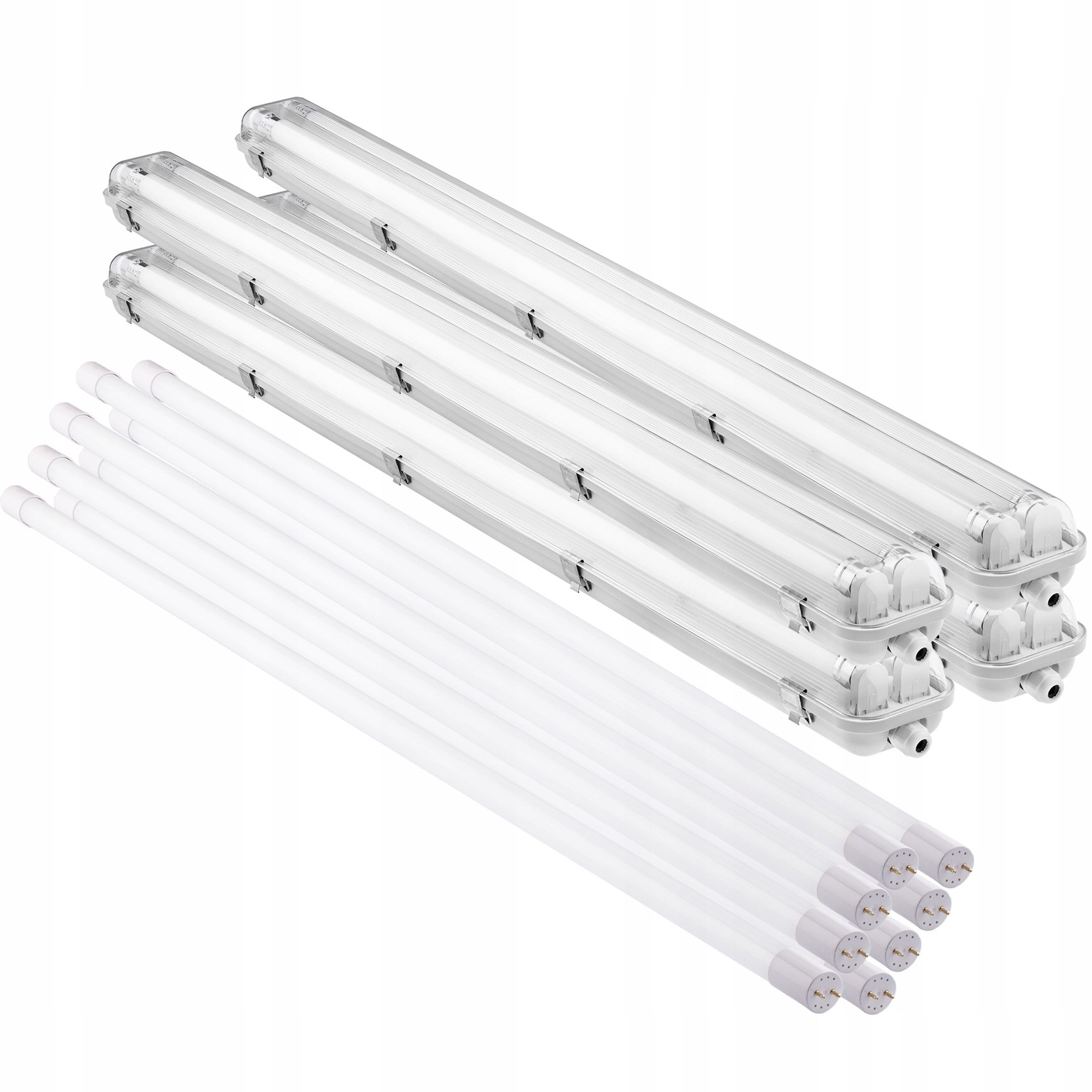 

4x Oprawa hermetyczna 120cm 8x Świetlówka Led 18W