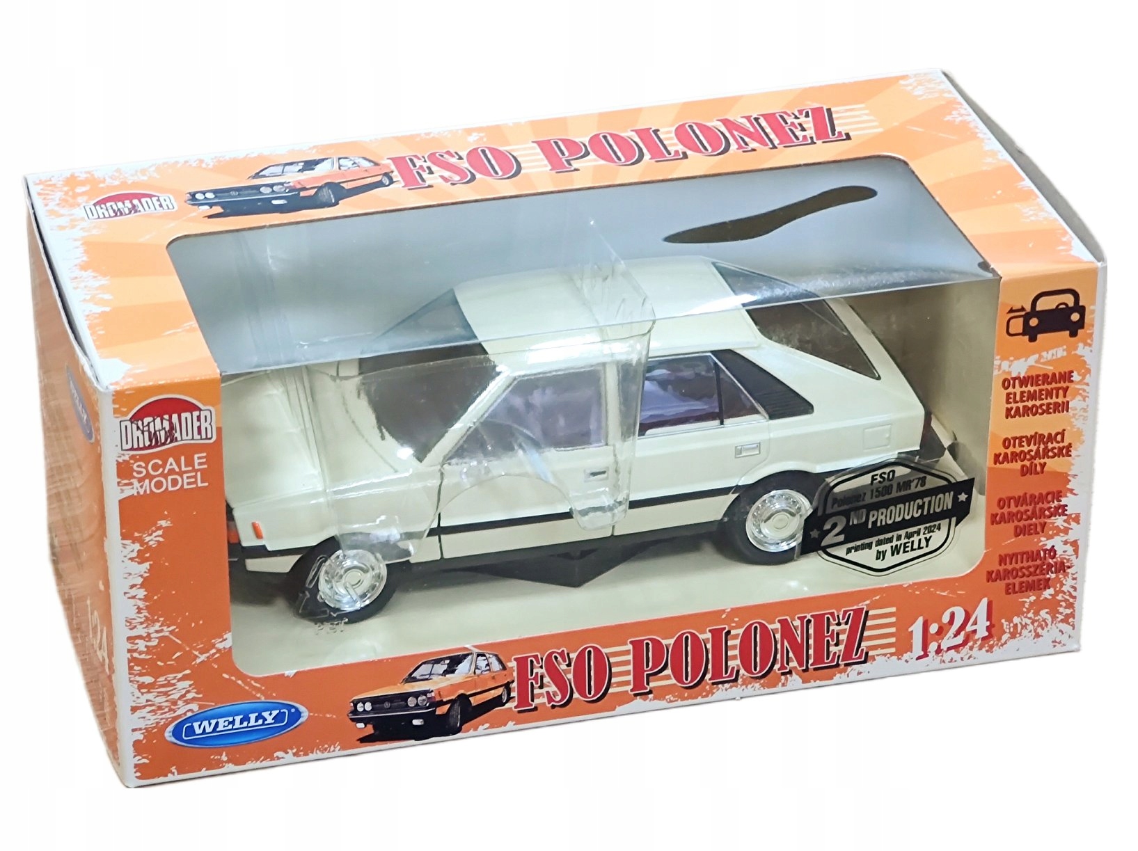 Fso Polonez 1500 Mr 1978 model v měřítku 1:24 Welly 24124