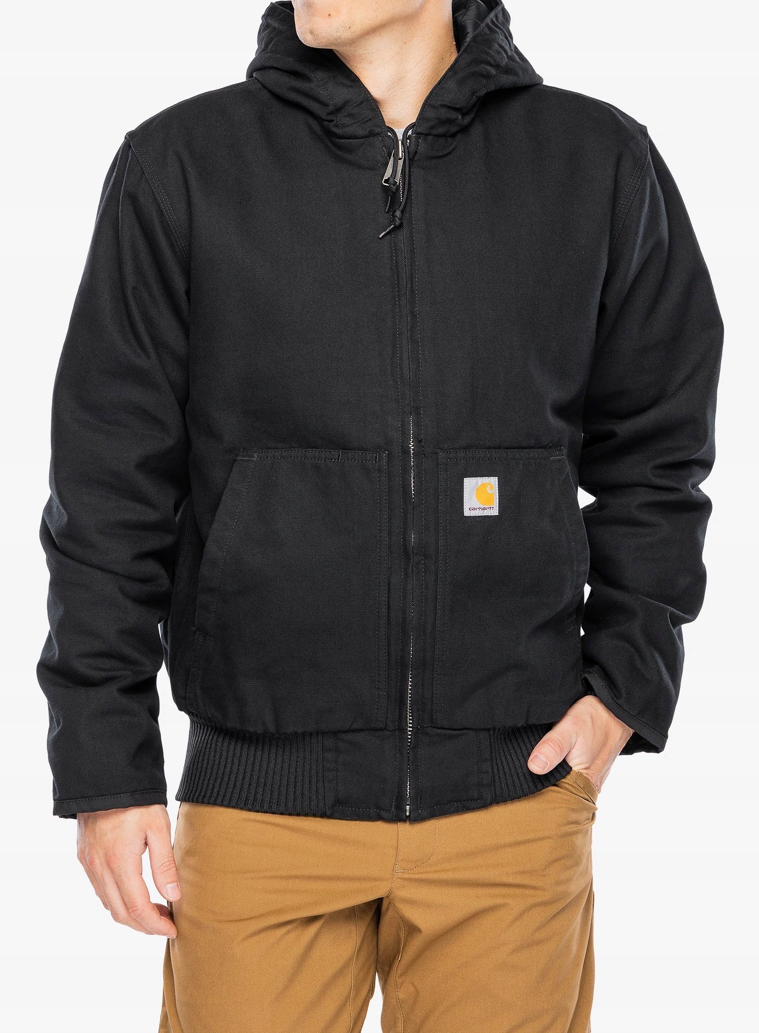 Zateplená bunda Carhartt Duck Insulated Active Jacket černá, velikost M