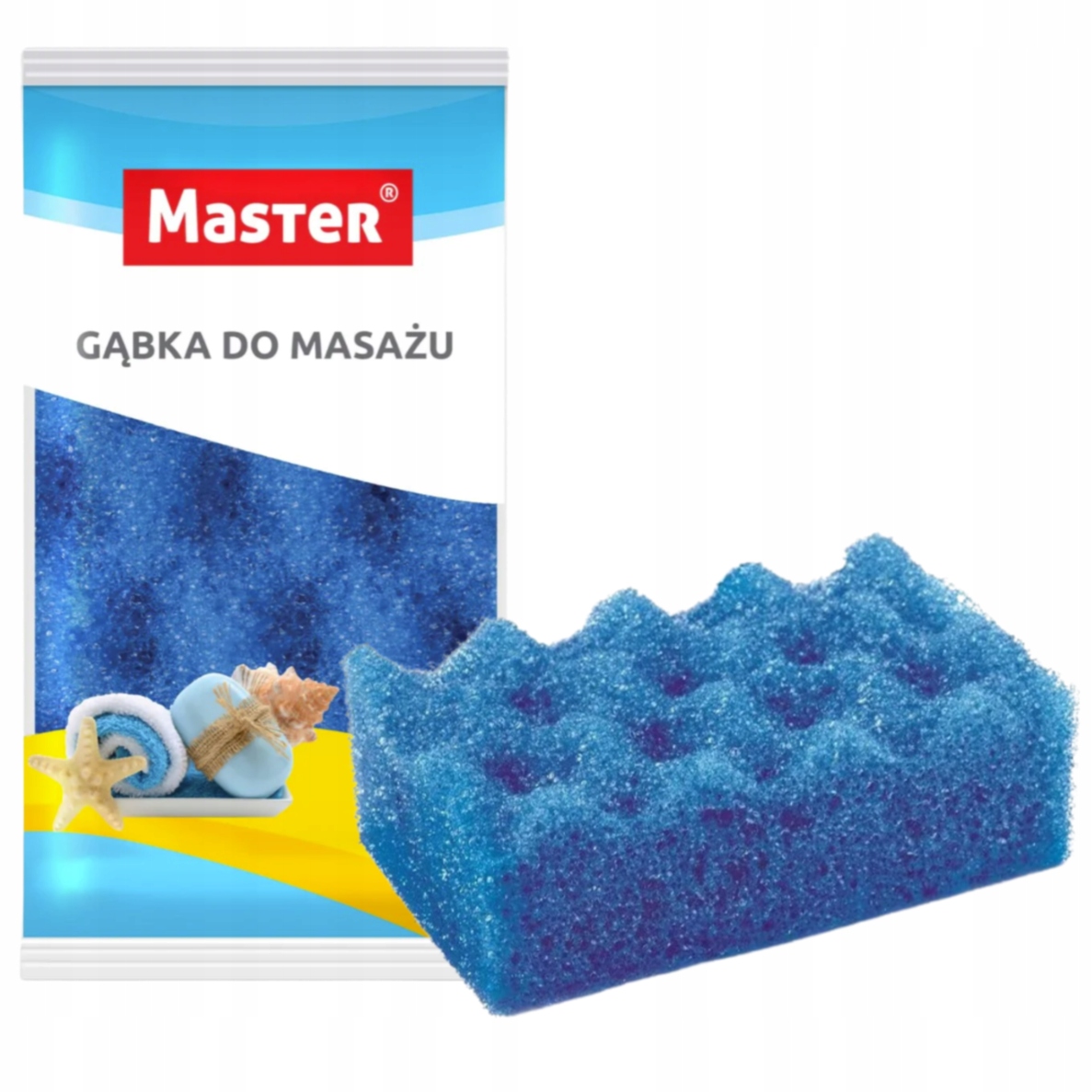 GĄBKA KĄPIELOWA DO MYCIA MASAŻU SZORSTKA OSTRA SCRUB