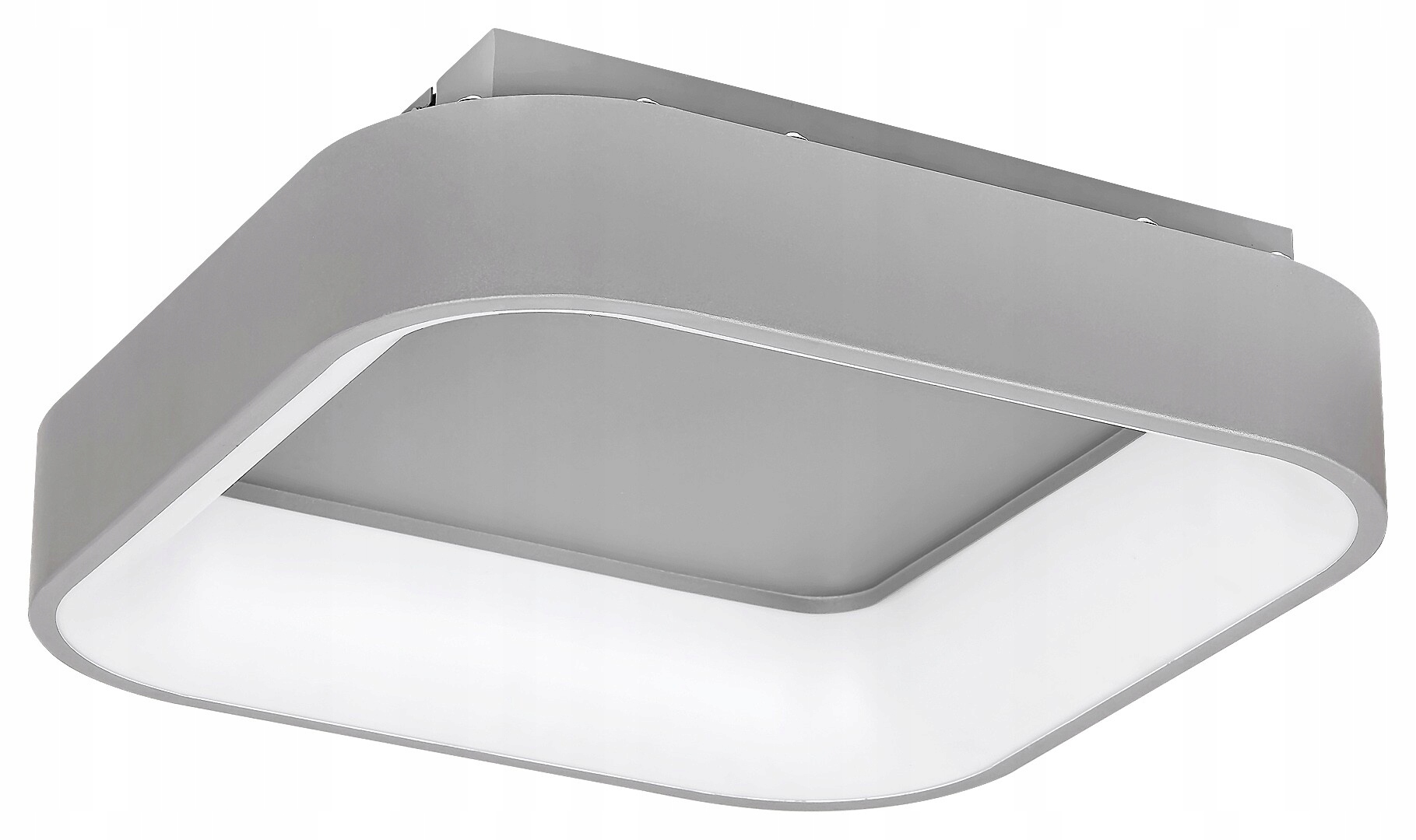 Stropné Svietidlo s diaľkovým ovládaním 45 cm Led 28 W popolavý štvorcový Adeline 3926 Rabalux