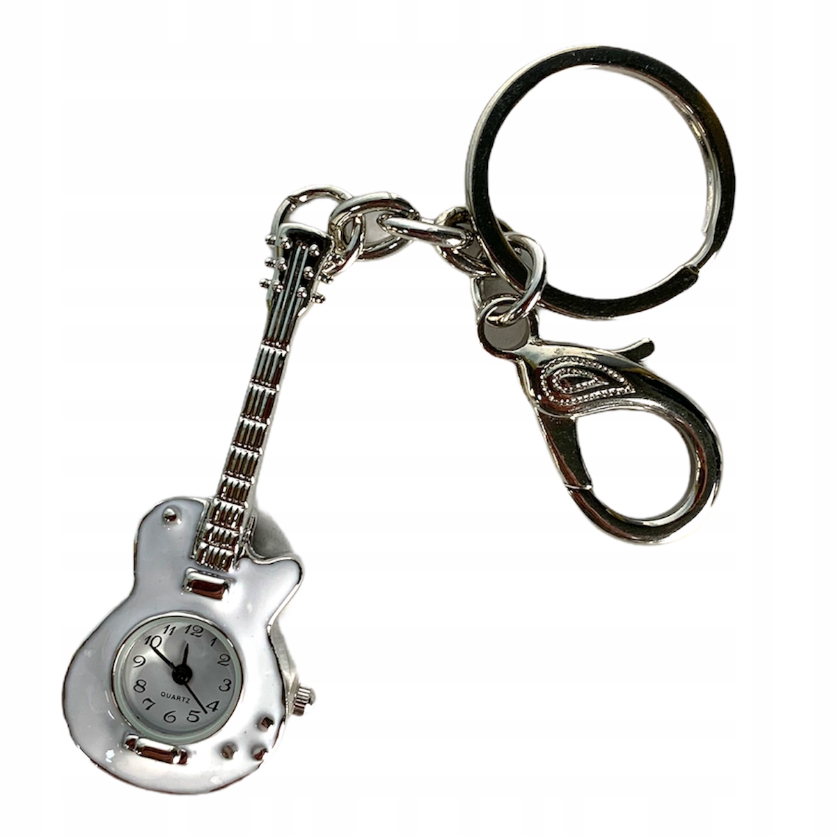 Zegarek brelok gitara elektryczna biała muzyczny