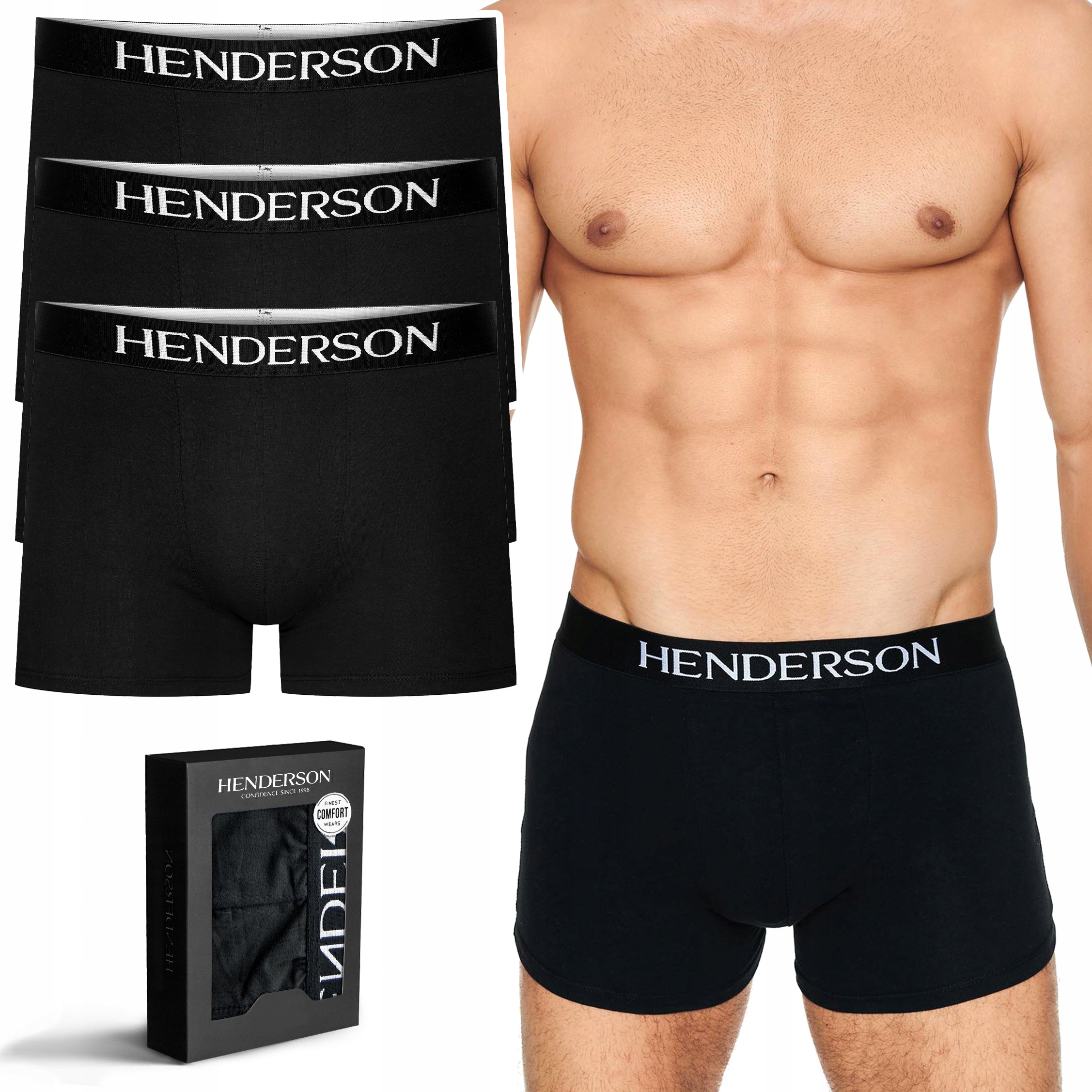 

Henderson Bokserki Męskie Bawełniane 3-PAK XXL