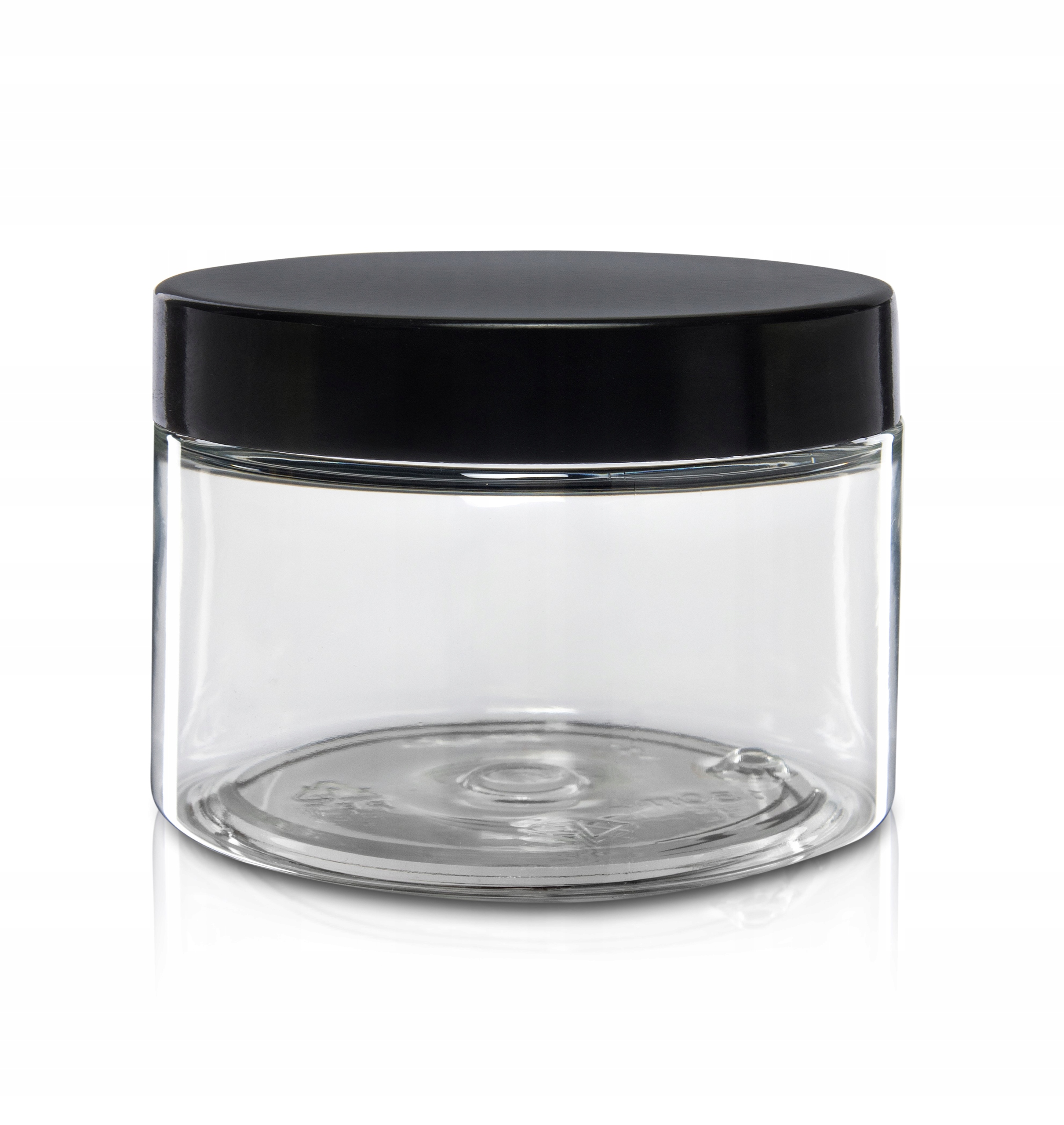 

Pudełko plastikowe Pet 150ml z nakrętką czarną Pp