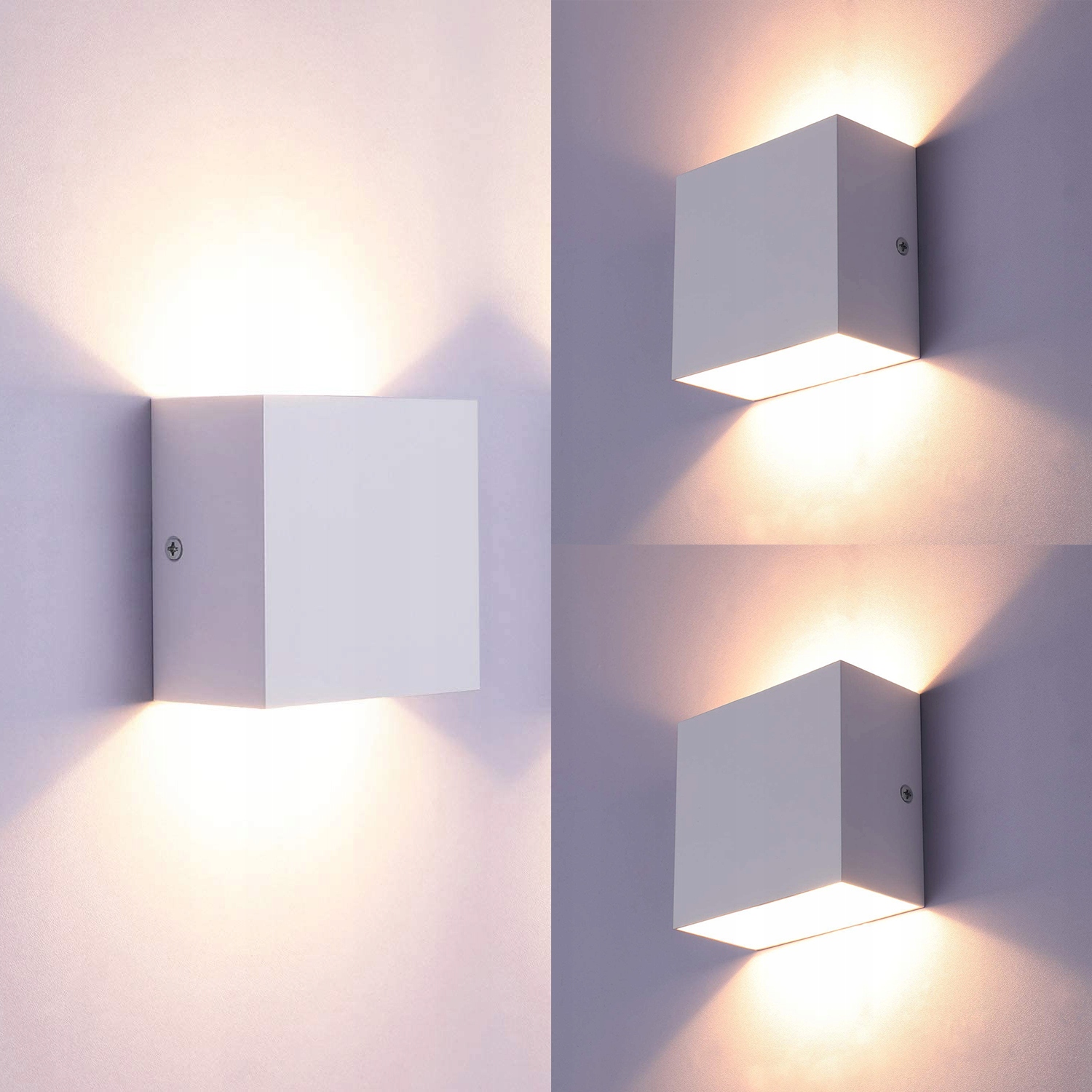 Lampa ścienna salon korytarz kinkiet Góra-dół x 3