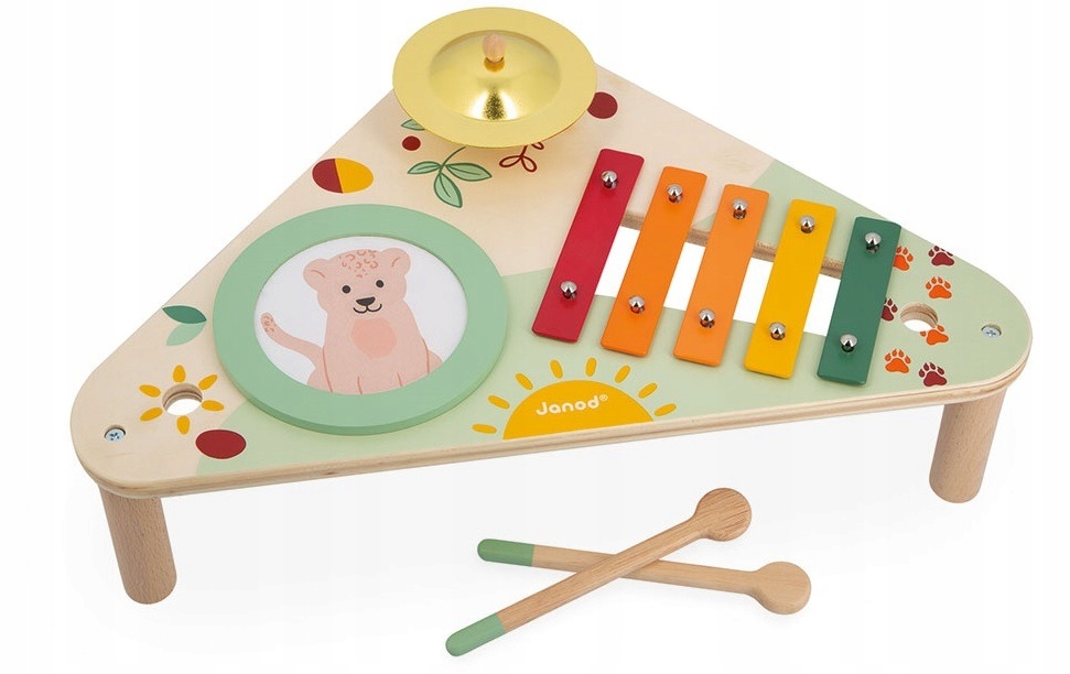 

Drewniany Stolik Muzyczny instrumenty Janod 12m+