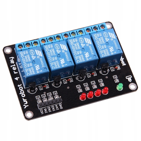

Moduł Przekaźnik 4 kanałowy 5V Arduino