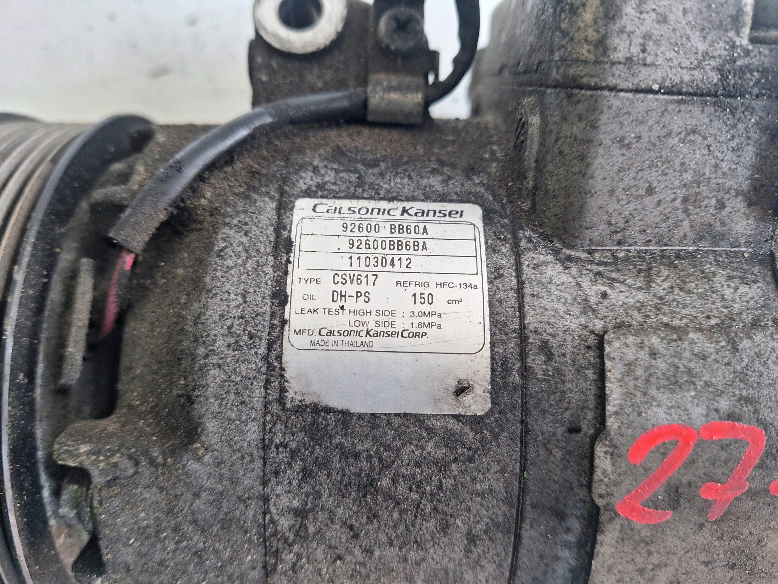 NISSAN compressor AC 92600 BB60A