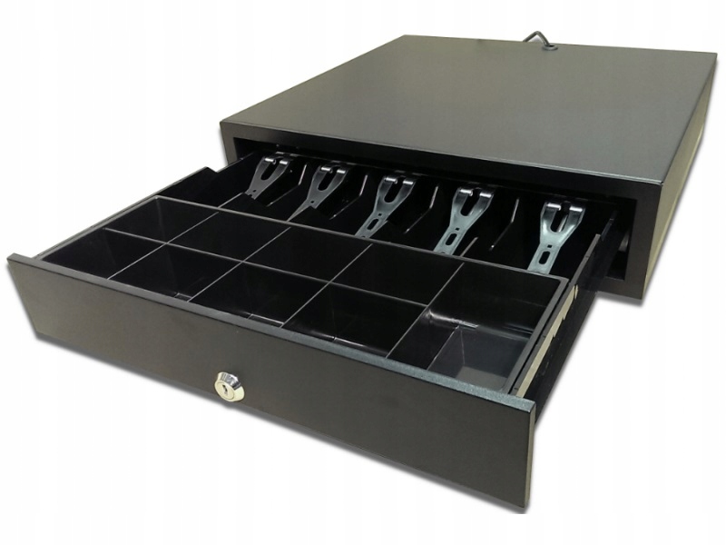 Szuflada kasowa ELTRONIK SKV DUŻA 6-24V czarna (Posnet, Novitus) Stan opakowania oryginalne