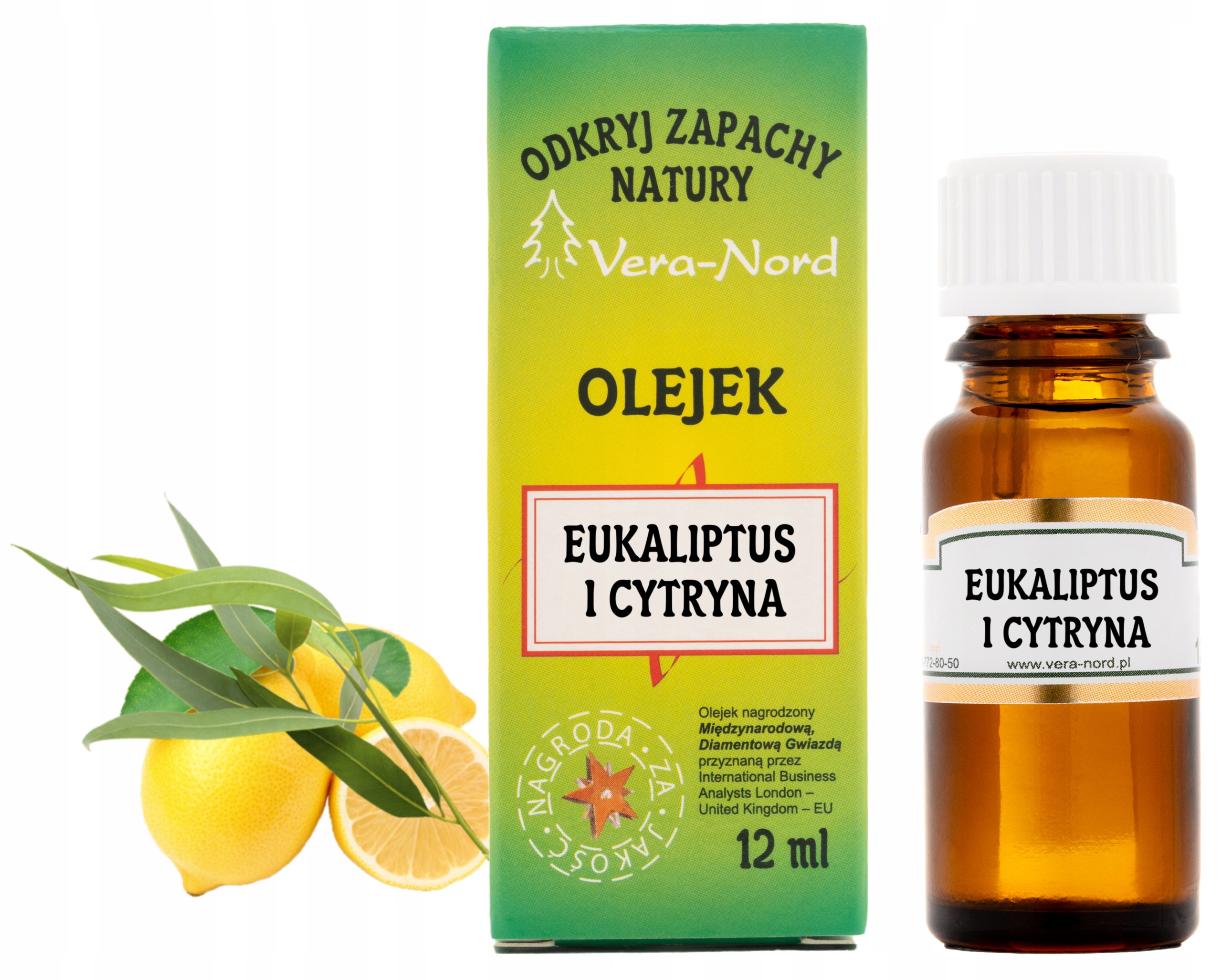 

Eukaliptus I Cytryna Olejek Zapachowy Vera Nord