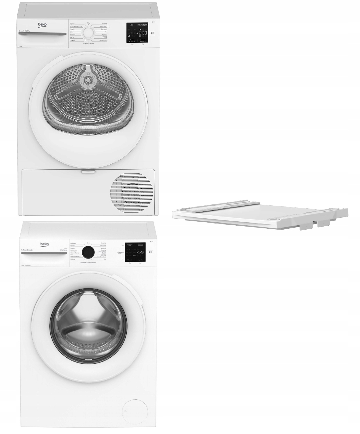 Zestaw Beko 8KG Pralka Suszarka Łącznik