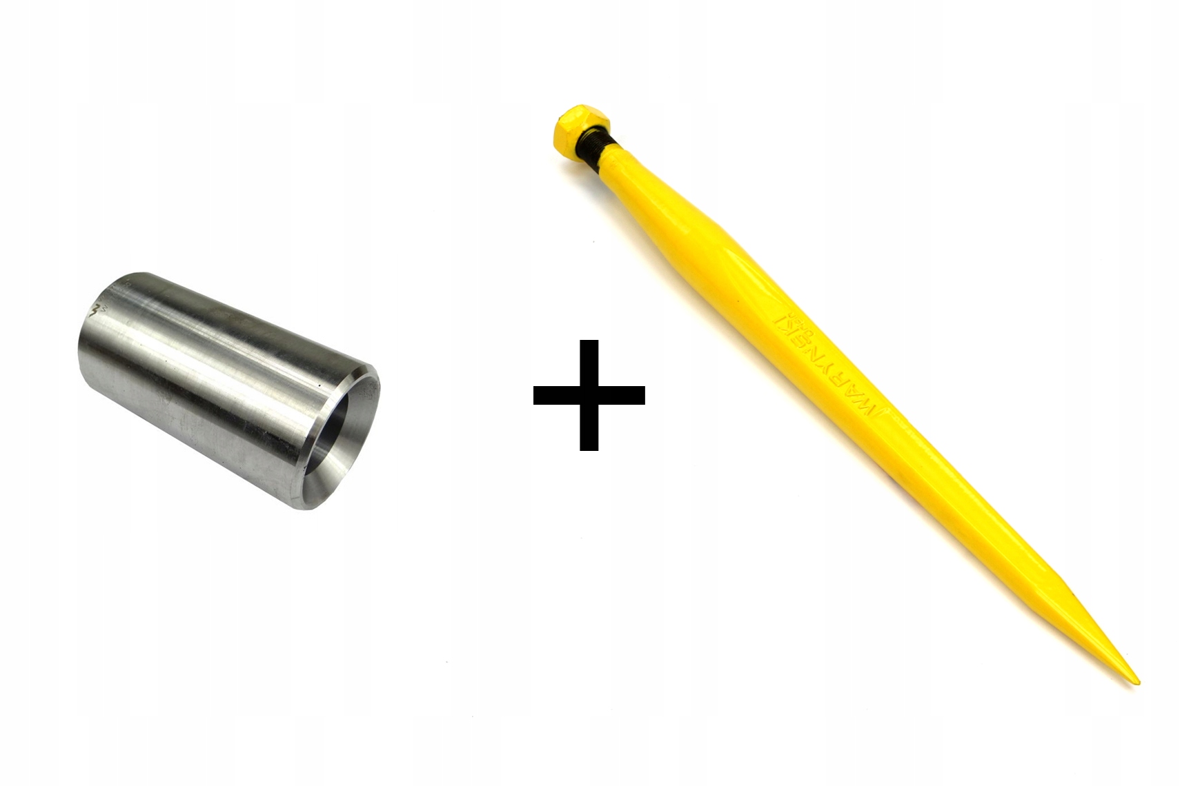 Ząb prosty krótki 510mm + tuleja WARYŃSKI zestaw