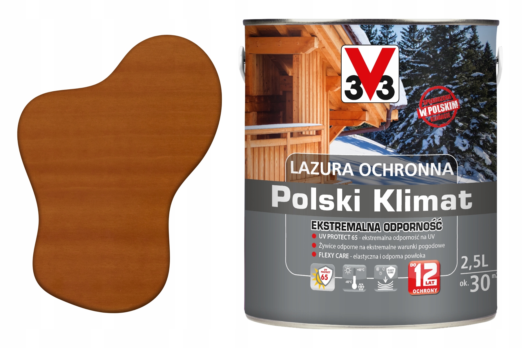 3V3 Wydajna Lakierobejca Wiezby Dach Impregnat Wodna Uv Do Drewna Extra Eko