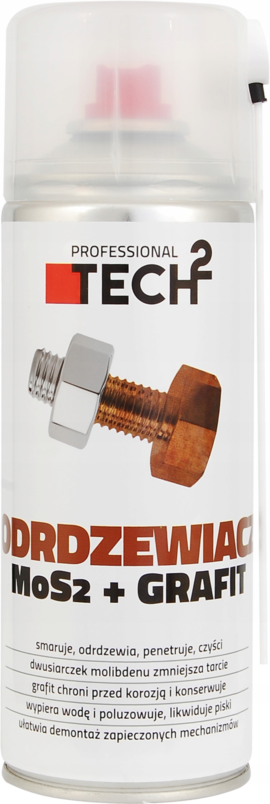 Odrdzewiacz MOS2+ Grafit Z Aplikatorem Smaruje Penetruje Czyści 400ML TECH2