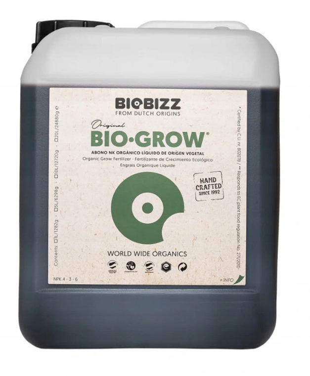

Nawóz organiczny Biobizz BioGrow 5L wzrost odżywka