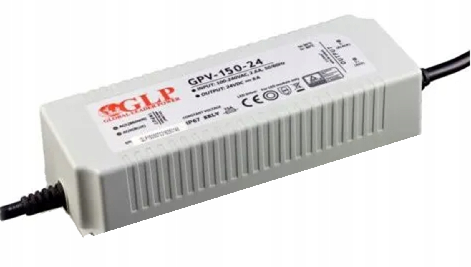 Hermetický Led zdroj Gpv pro Led pásky 150W 24V 6,25A IP67 Plastik